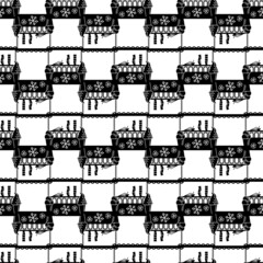 Ice cream kiosk pattern seamless background texture repeat wallpaper geometric vector