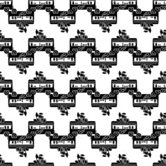 Obraz premium Trailer juice shop pattern seamless background texture repeat wallpaper geometric vector