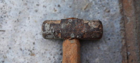 Hammer tool with little white background