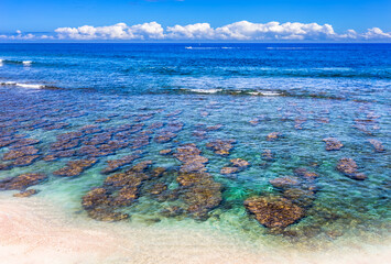 Lagon de Saint-Leu, île de La Réunion 