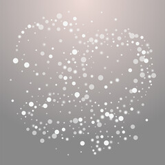 Grey Flake Vector Grey Background. Overlay Shine