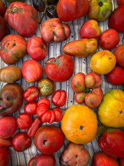 Tomatoes in farmer's market