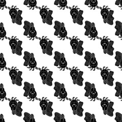 Front of goldfish pattern seamless background texture repeat wallpaper geometric vector