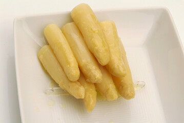 Fuente de espárragos de Navarraen conserva