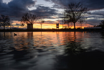 evening light and lake water © adrian