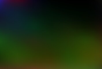 Dark Multicolor, Rainbow vector blurred shine abstract template.