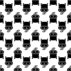 Fototapeta premium Front bathtub pattern seamless background texture repeat wallpaper geometric vector