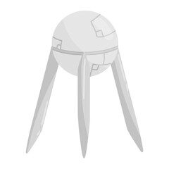 satellite sputnik for space color illustration