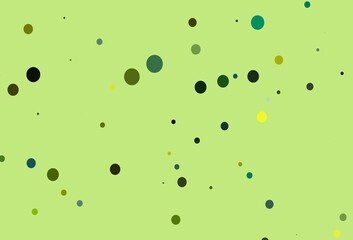 Light Green, Yellow vector layout with circle shapes.