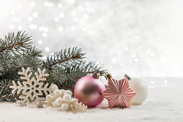 Fototapeta na wymiar Image with christmas decorations.