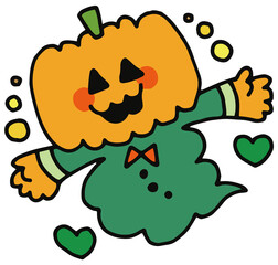 Halloweenのイラスト　パンプキン