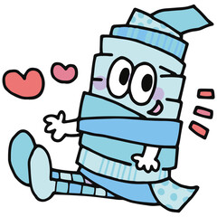 Halloweenのイラスト　包帯男