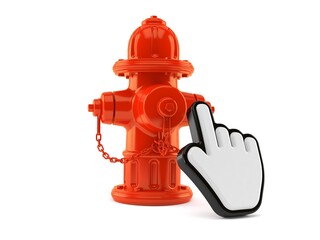 Fire hydrant with web cursor