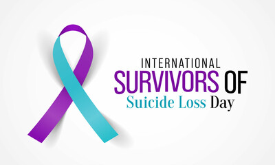 International Survivors of Suicide loss day is observed every year in November, it is a day when people affected by suicide loss gather around the world at events in their local communities. Vector