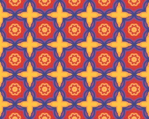 Kaleidoscope geometric colorful pattern. Abstract background.
