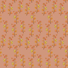 autumn pattern of maple branches