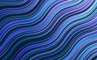 Dark Pink, Blue vector pattern with bent lines.