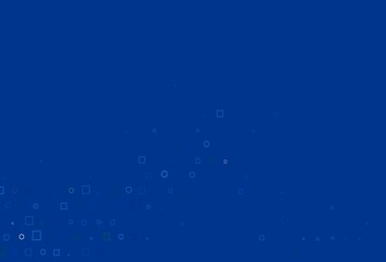 Light Blue, Green vector backdrop with dots, spots, cubes.