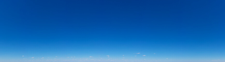 Panorama Blue sky and white clouds. Bfluffy cloud in the blue sky background