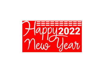 2022 Happy New Year Logo Design Template 