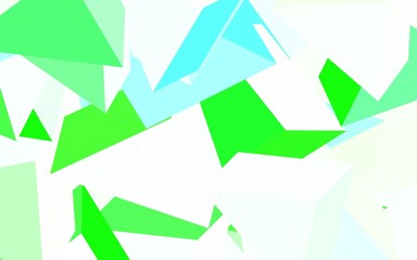 Light Green vector layout with lines, triangles.