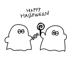 ハッピーハロウィン　ゴースト
