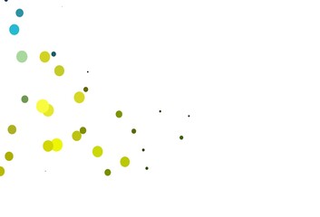 Light Blue, Yellow vector layout with circle shapes.
