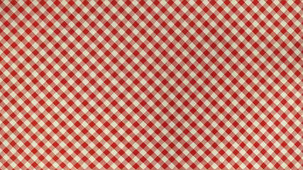 Texture of tablecloth, Checkered pattern and red tone, Cloth wallpaper background