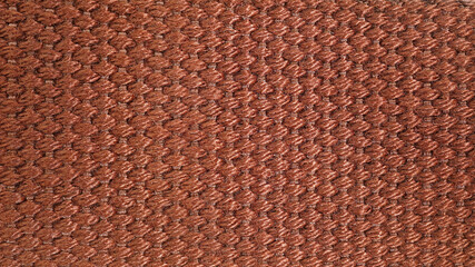 Texture of brown thread, Detail cloth of weave thread for pattern and background, Close up