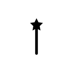 magic wand icon, magical vector, show illustration