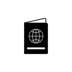 passport icon, travel vector, pass illustration