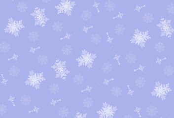 Fototapeta na wymiar Snowflakes with a watercolor texture. Celebratory background can be used for graphic designs Christmas, invitations and greeting cards, photo frames, posters, winter holidays. Pattern