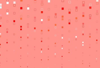 Light Red vector backdrop with lines, rectangles.