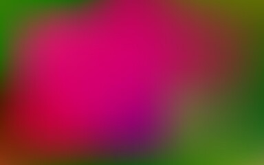Dark pink, green vector gradient blur texture.
