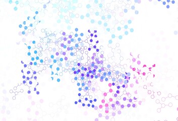 Light Multicolor vector template with artificial intelligence structure.