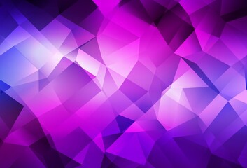 Light Purple, Pink vector low poly background. - obrazy, fototapety, plakaty