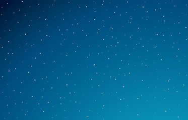 Stars in the night sky. Vector drawing
