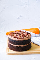 Dark Chocolate Carrot Cake with chocolate creamcheese frosting