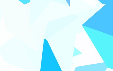 Light Blue, Green vector layout with lines, triangles.