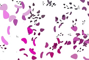 Light Pink vector texture with random forms.
