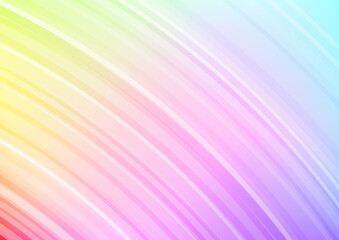 虹色のグラデーションと波紋のアブストラクトカバーデザイン、A3