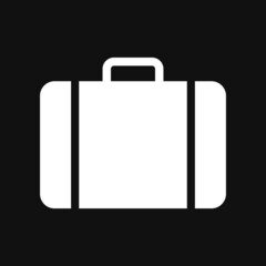 Briefcase icon on grey background