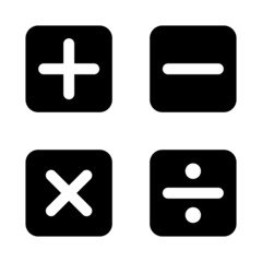 Fototapeta premium Calculaton icon set