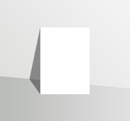 A4 Blank Mockup. A4 Paper Mockup with Back Shadow