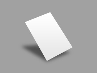 A4 Paper Photo Realistic Blank Mockup