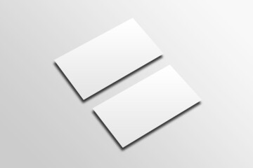 Business Card Mockup 3d Presentation. Photo for Business Card 3d Mockup.