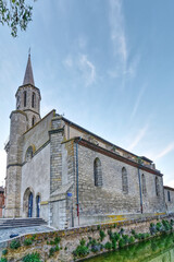Fototapeta na wymiar Frankreich - Loubens-Lauragais - Kirche Notre-Dame