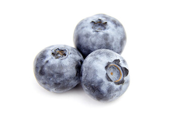 Fresh bluebery isolated on white background