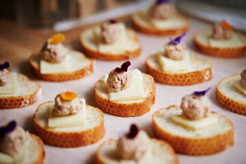 Cheese Tuna Salad on Baguette Bread