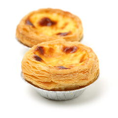 Portuguese egg custard pastry called Pastel de nata
